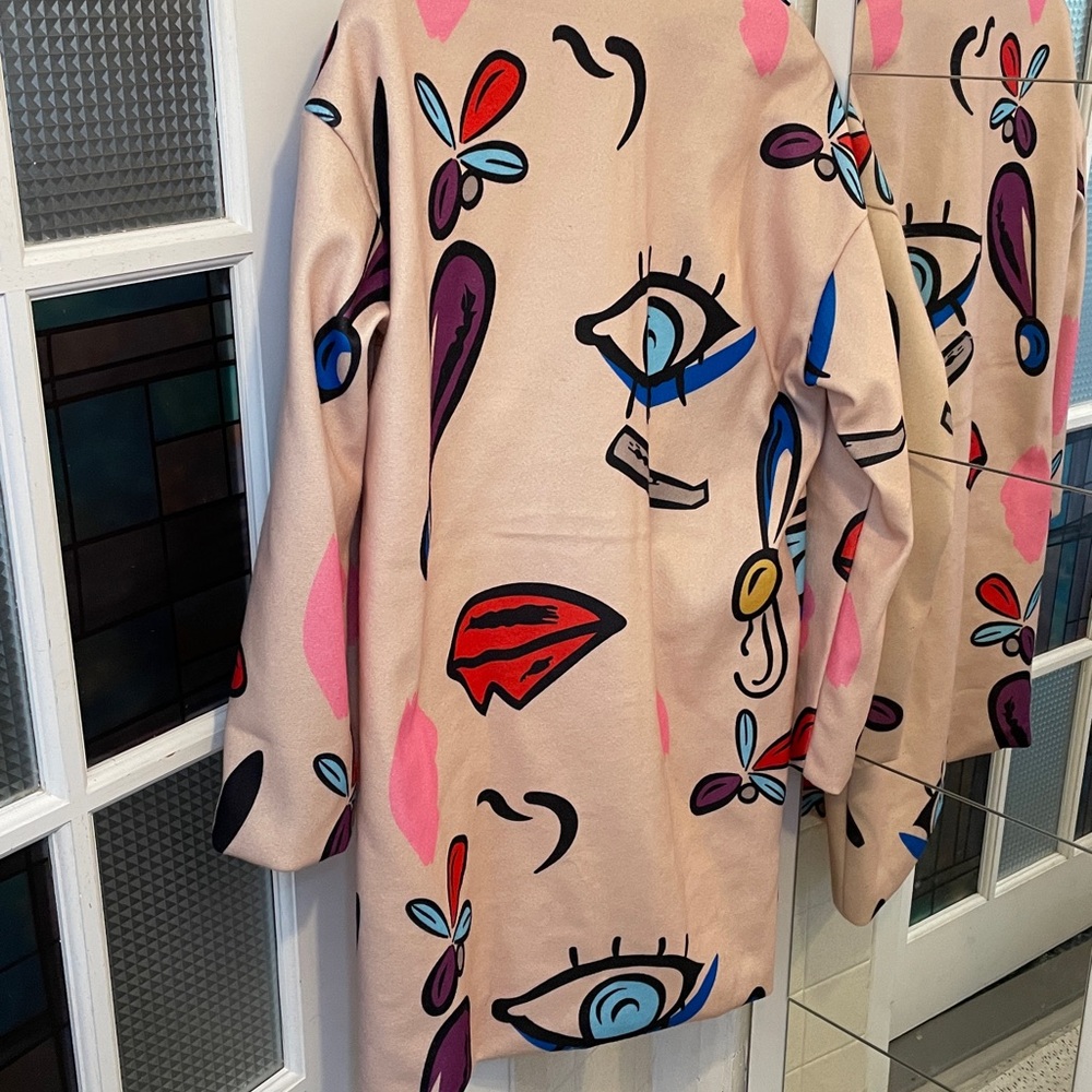 Abstract Patterned Women's Jacket - Picture 2 of 4